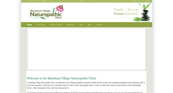 Desktop Screenshot of markhamnaturopaths.com