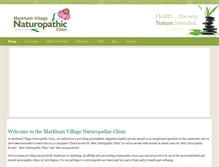 Tablet Screenshot of markhamnaturopaths.com